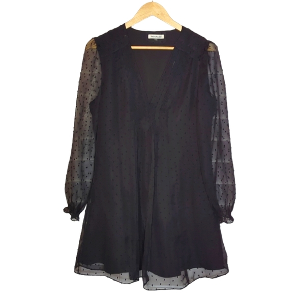 ENTRO • ANTHROPOLOGIE Sheer Mini Dress ~ NWT - Picture 4 of 11